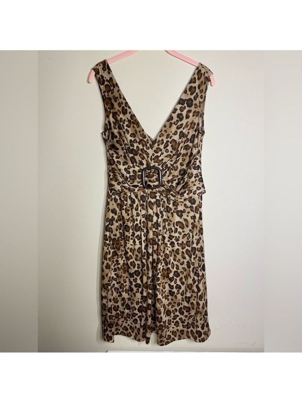 Avon Leopard Print Dress with Shaper M